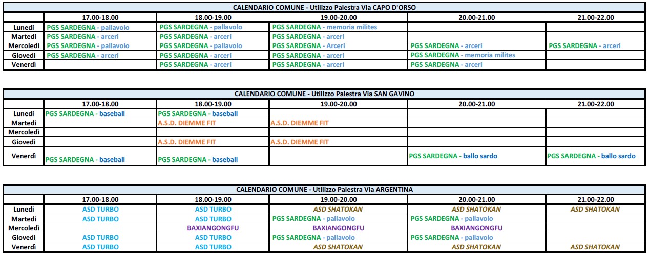 Calendario Comune